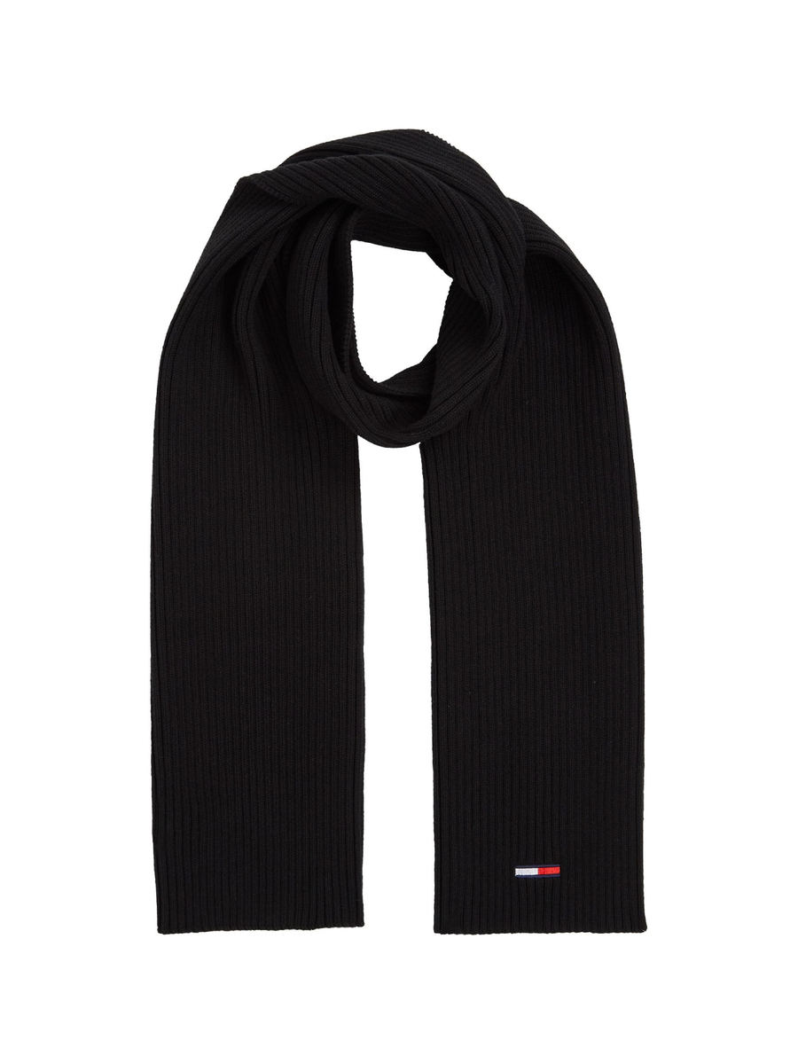 detail Tommy Jeans pánská černá šála