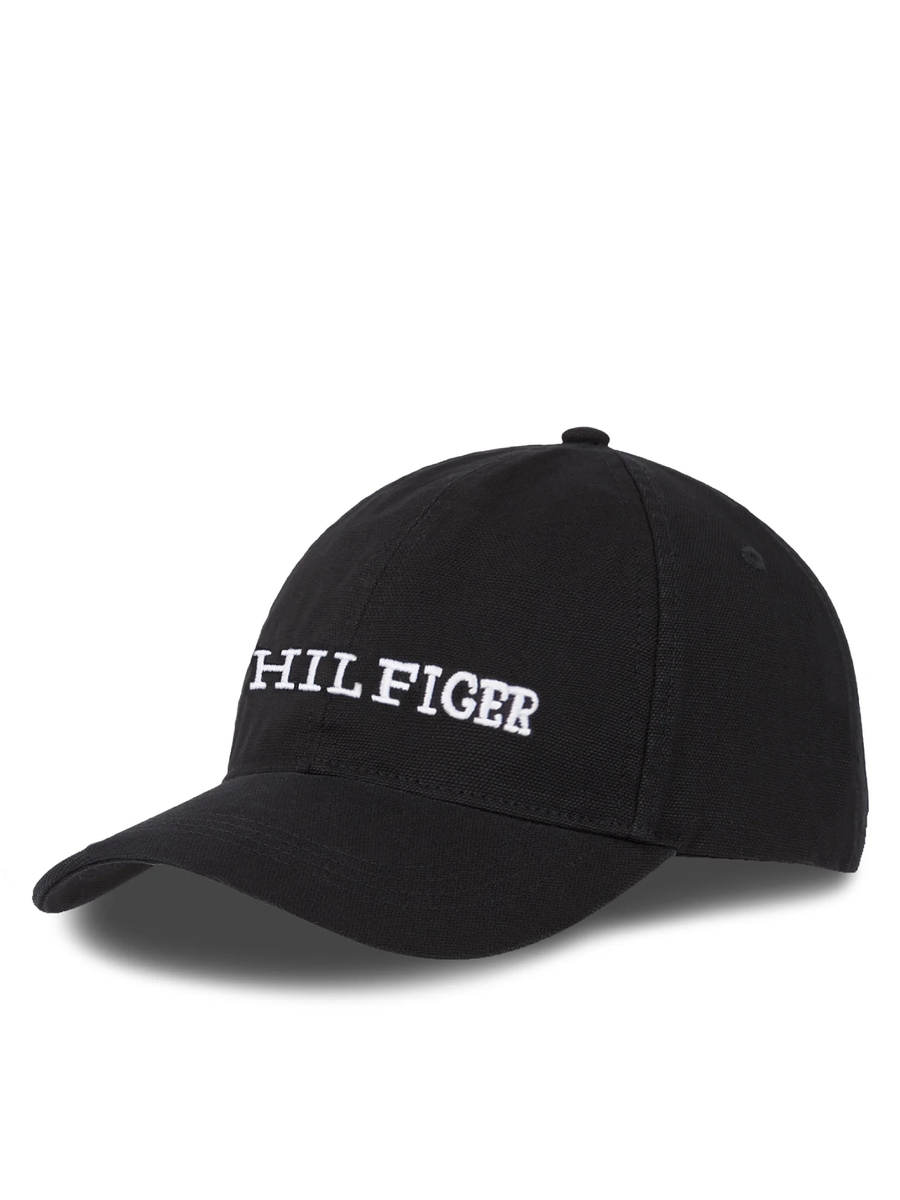 detail Tommy Hilfiger pánská černá kšiltovka