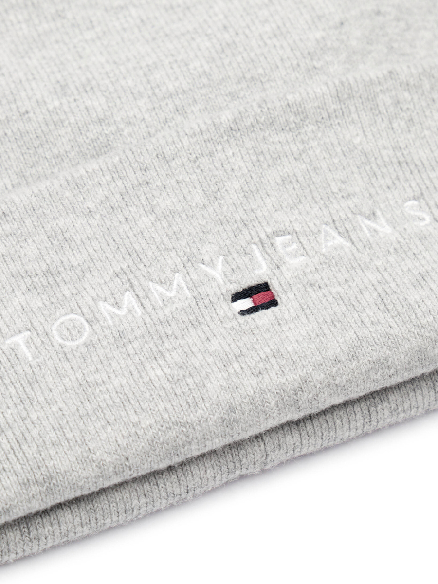 detail Tommy Jeans pánská šedá čepice