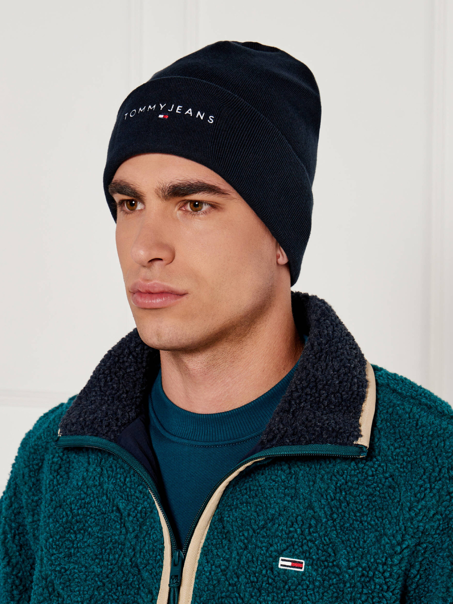 detail Tommy Jeans pánská tmavě modrá čepice
