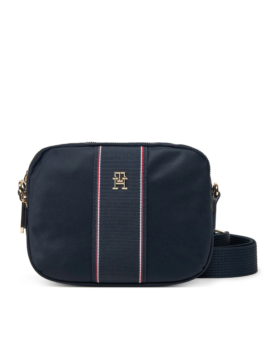detail Tommy Hilfiger dámská tmavě modrá kabelka