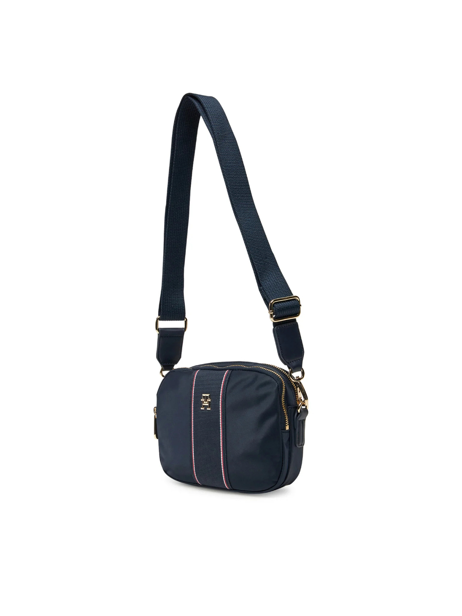 detail Tommy Hilfiger dámská tmavě modrá kabelka