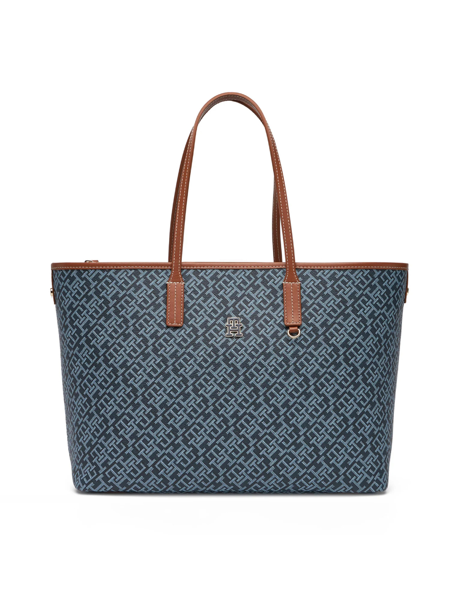detail Tommy Hilfiger dámská modrá kabelka Tote