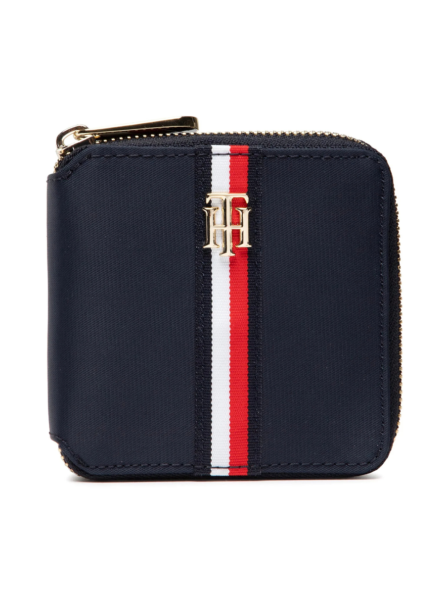 detail Tommy Hilfiger dámská tmavě modrá peněženka
