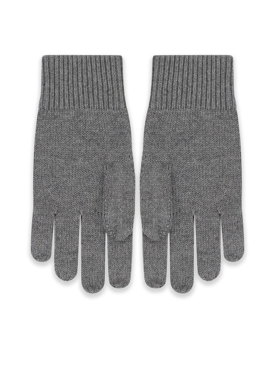 detail Tommy Hilfiger pánské šedé rukavice