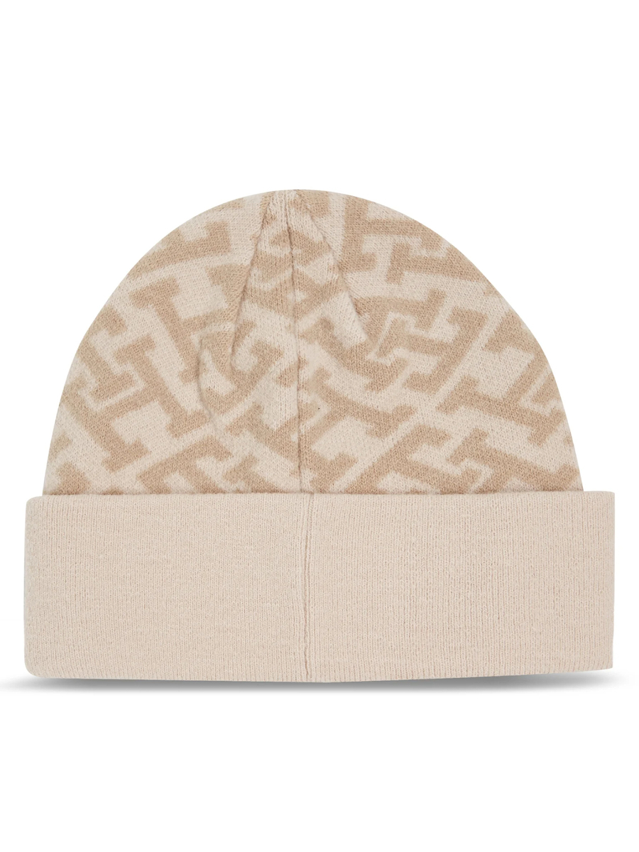 detail Tommy Hilfiger dámská krémová čepice