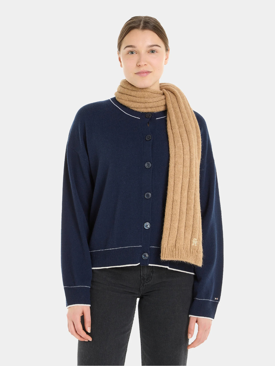 detail Tommy Hilfiger dámská béžová šála