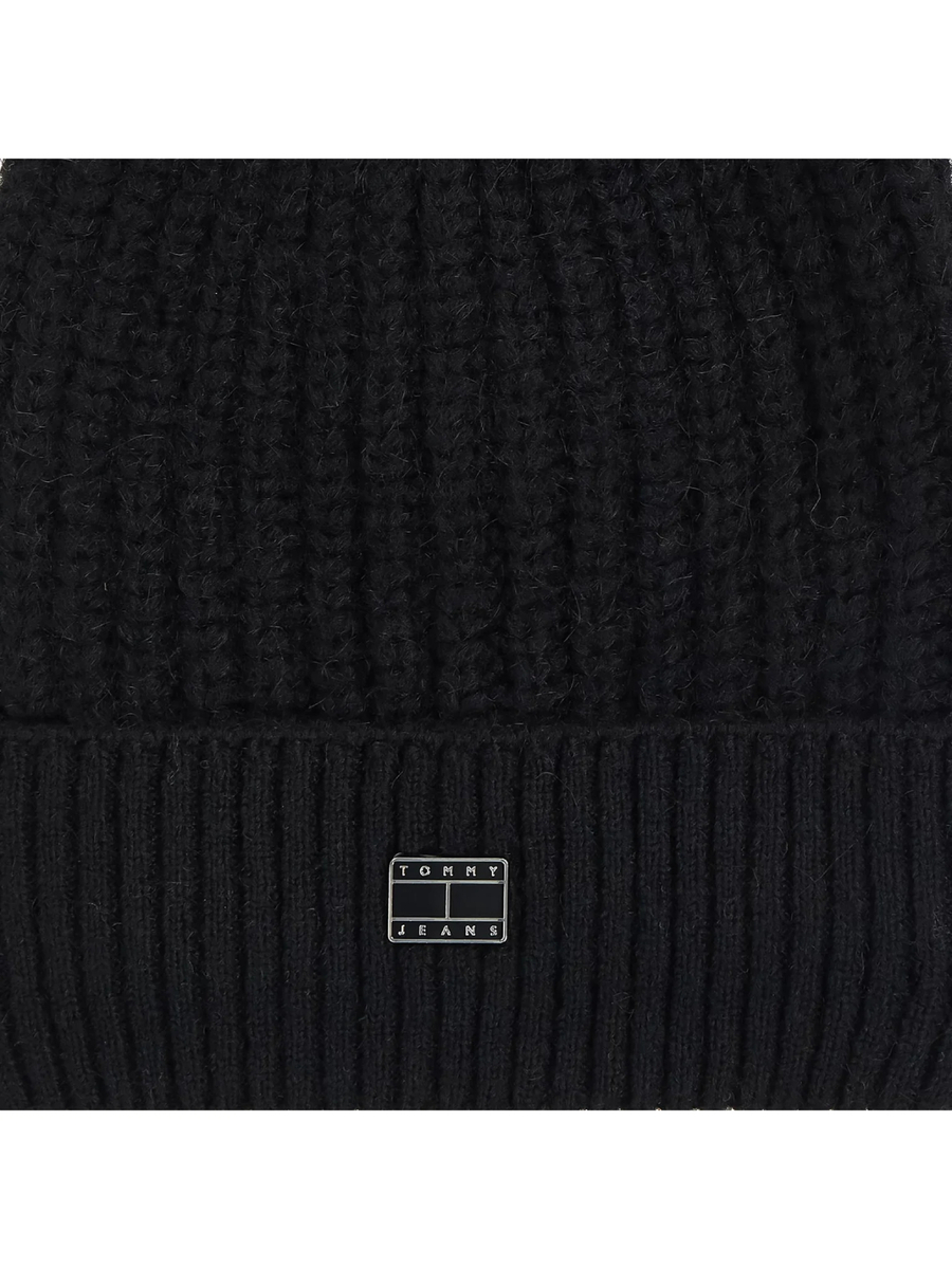 detail Tommy Jeans dámská černá čepice