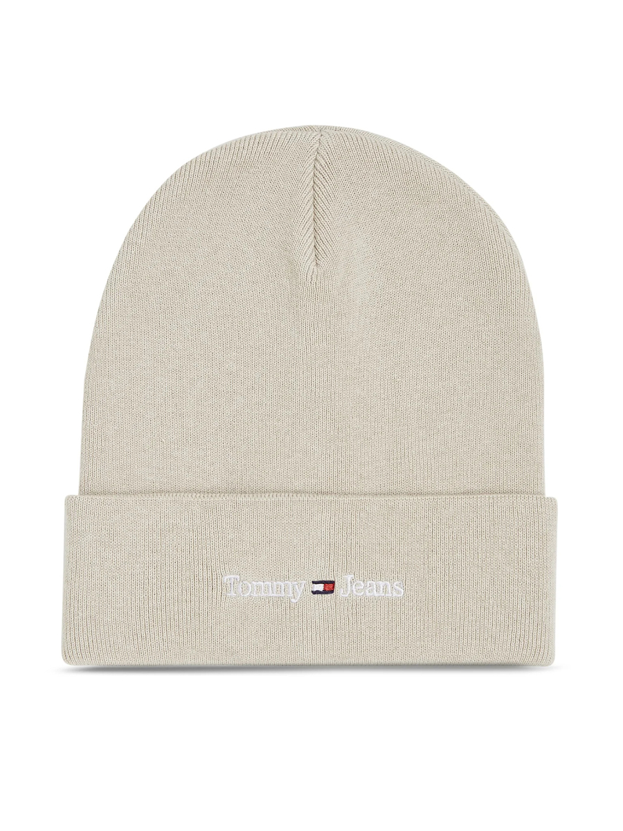 detail Tommy Jeans dámská krémová čepice