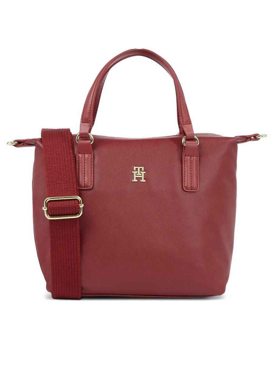 detail Tommy Hilfiger dámská vínová kabelka Poppy