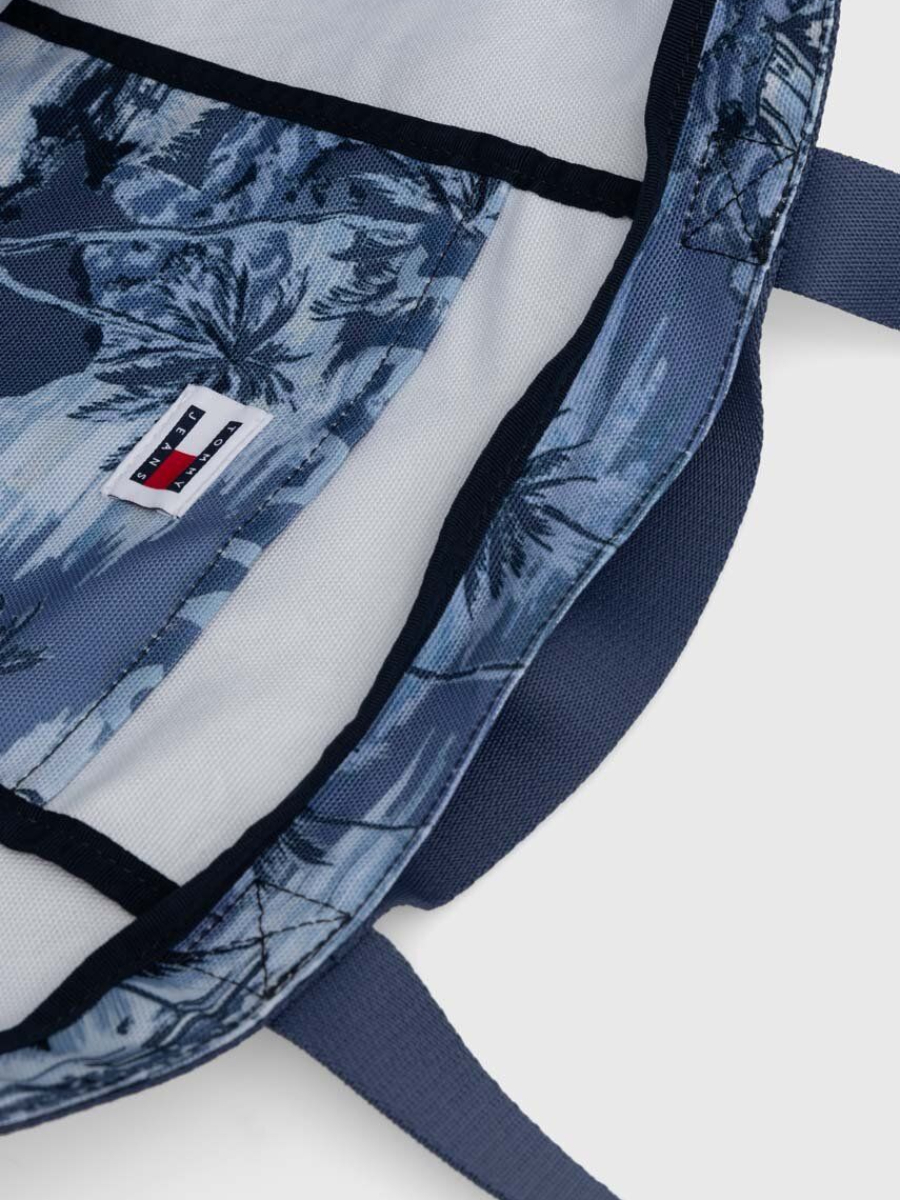 detail Tommy Jeans dámská modrá kabelka