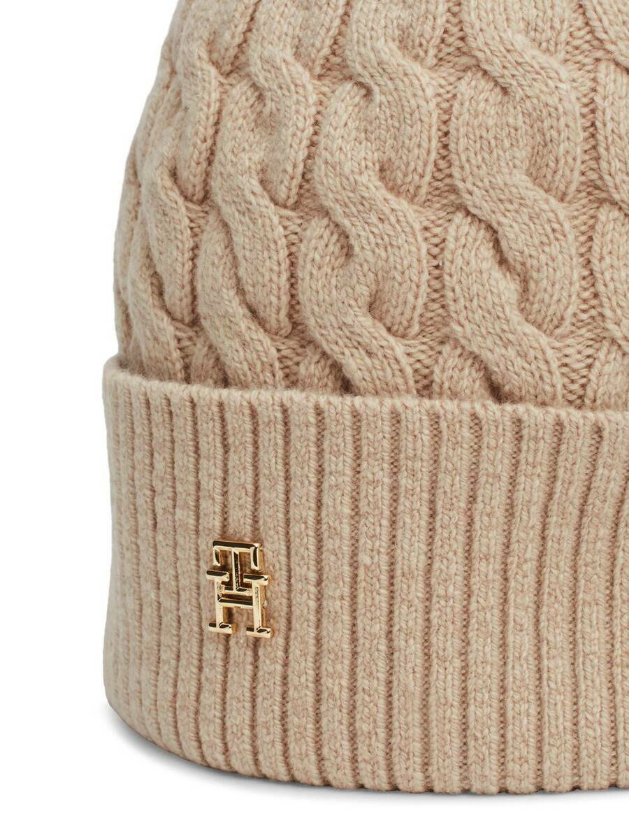 detail Tommy Hilfiger dámská béžová čepice