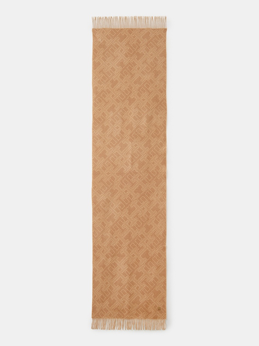 detail Tommy Hilfiger dámská béžová šála