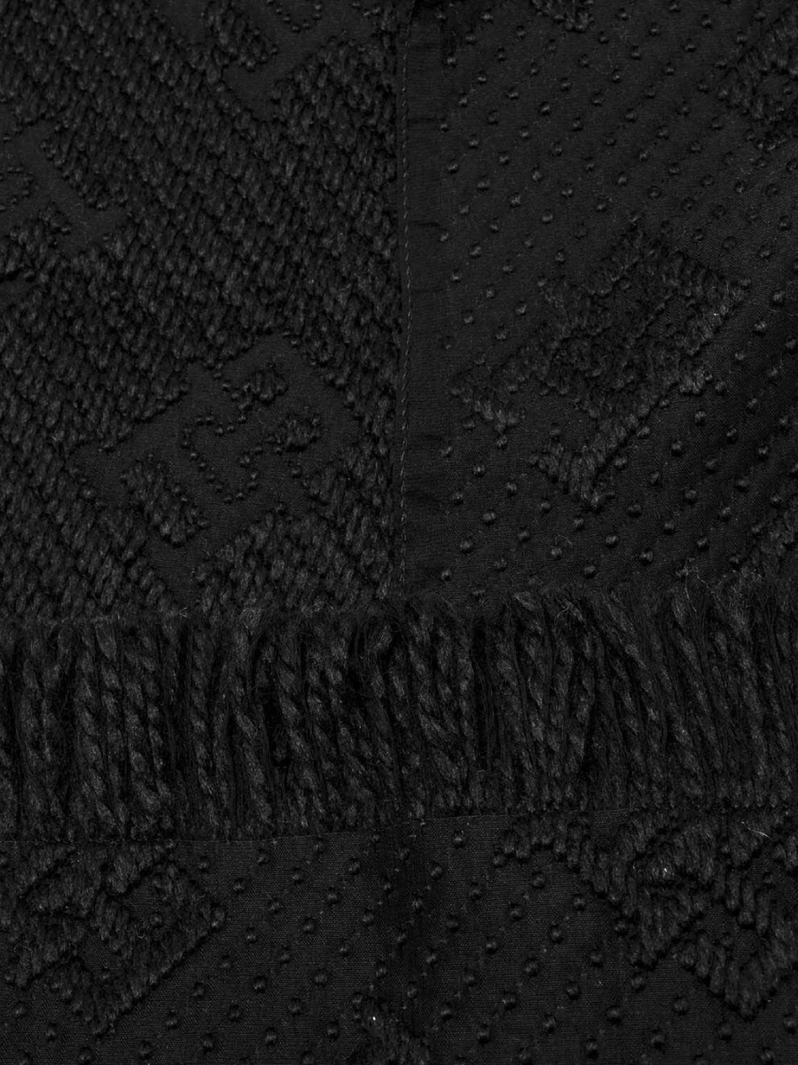 detail Tommy Hilfiger dámská černá šála