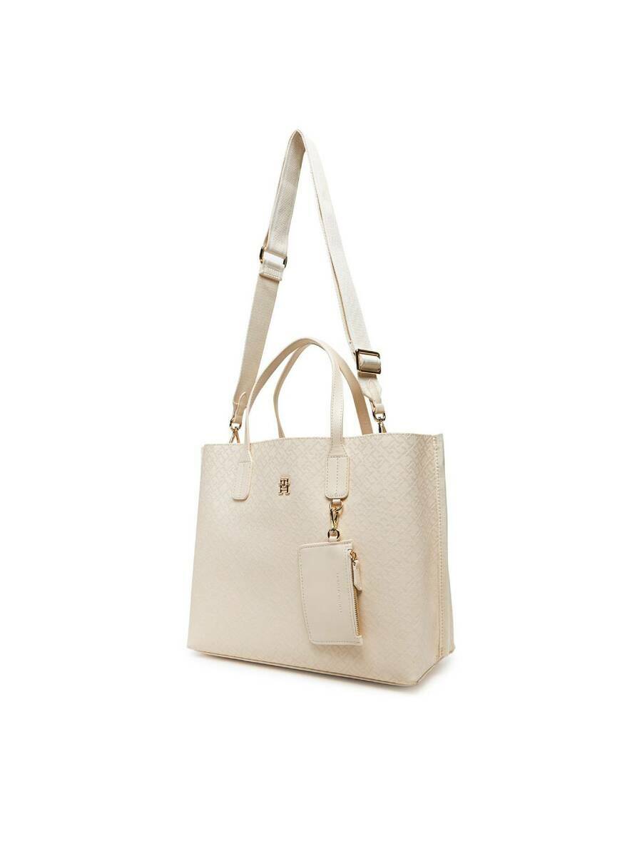 detail Tommy Hilfiger dámská krémová kabelka