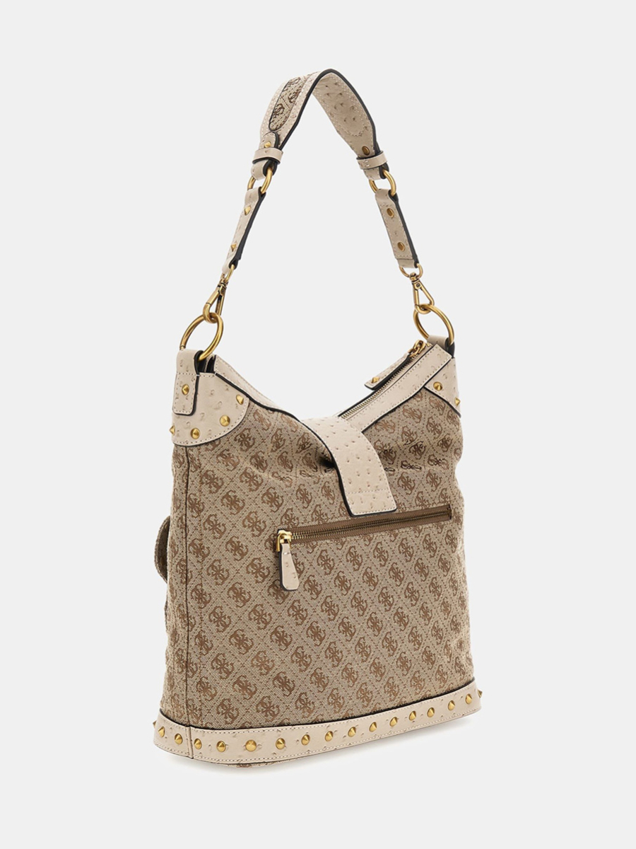 detail Guess dámská béžová kabelka