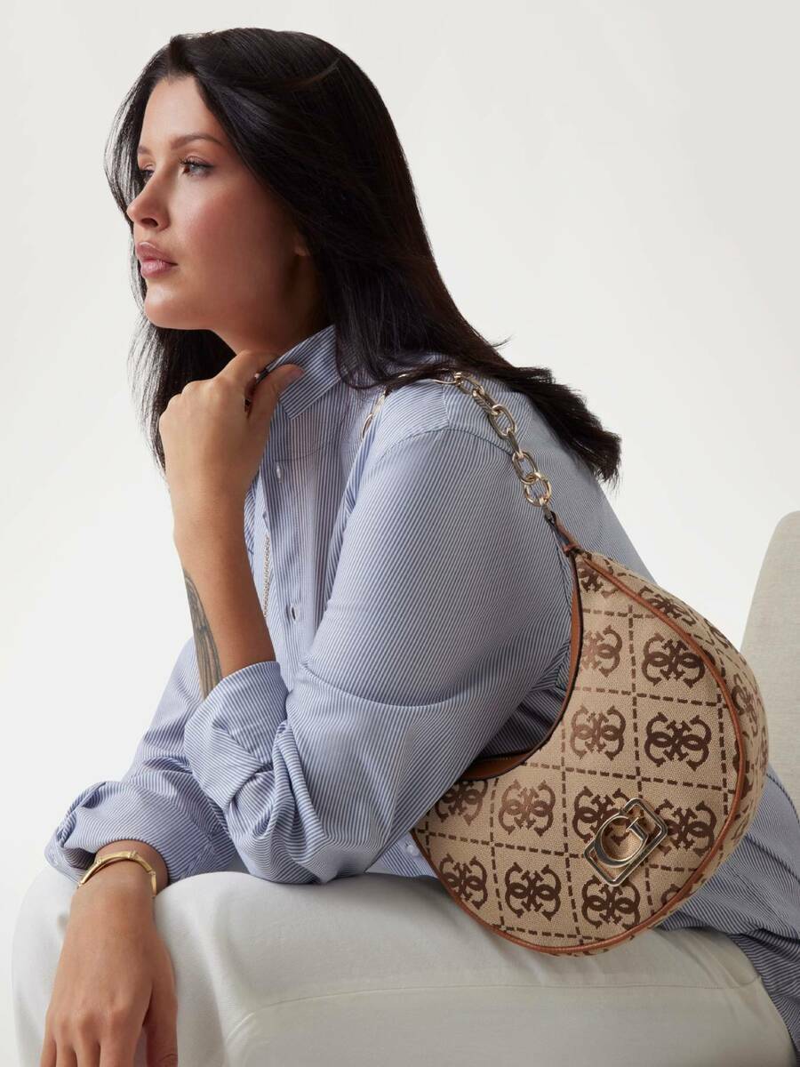 detail Guess dámská béžová kabelka