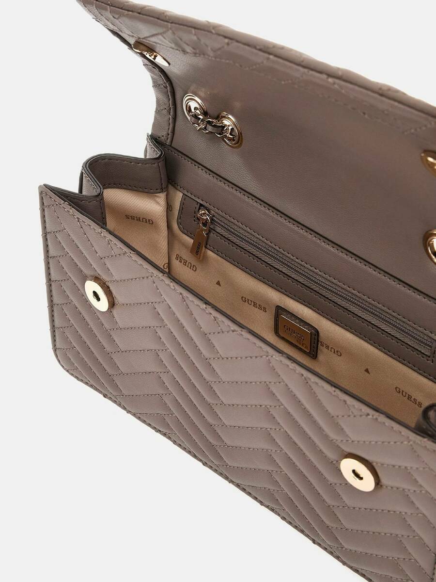 detail Guess dámská světle hnědá kabelka