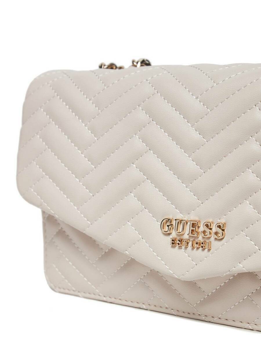 detail Guess dámská krémová kabelka