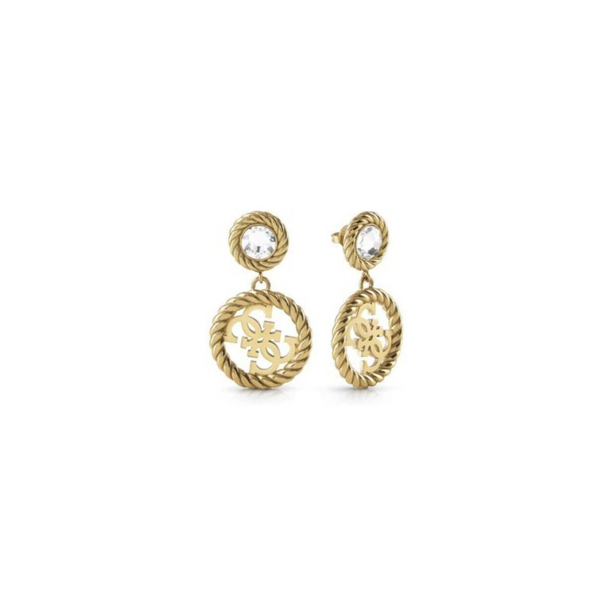 detail Guess dámské pozlacené náušnice