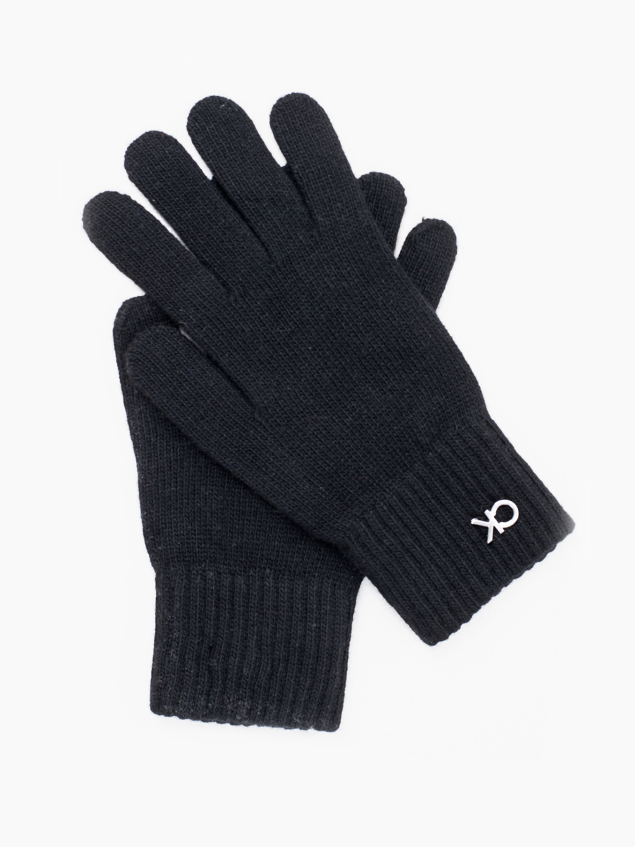 detail Calvin Klein dámské černé rukavice