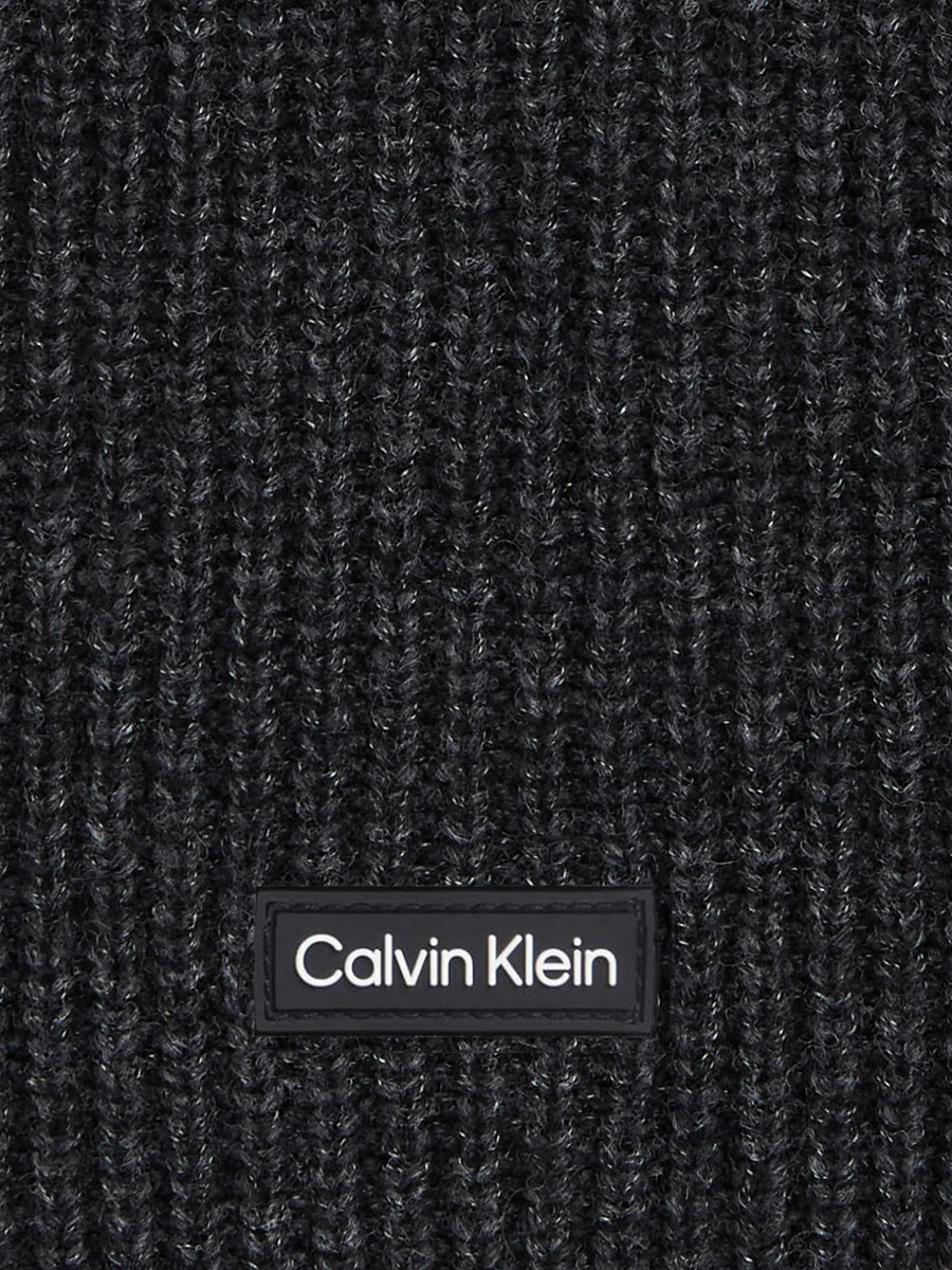 detail Calvin Klein pánská tmavě šedá šála