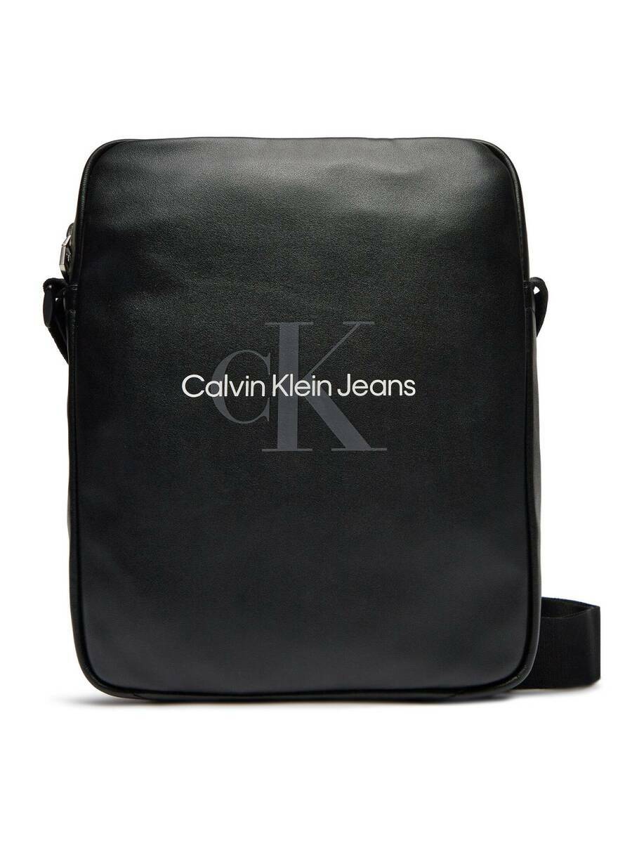 detail Calvin Klein pánská černá taška Monogram