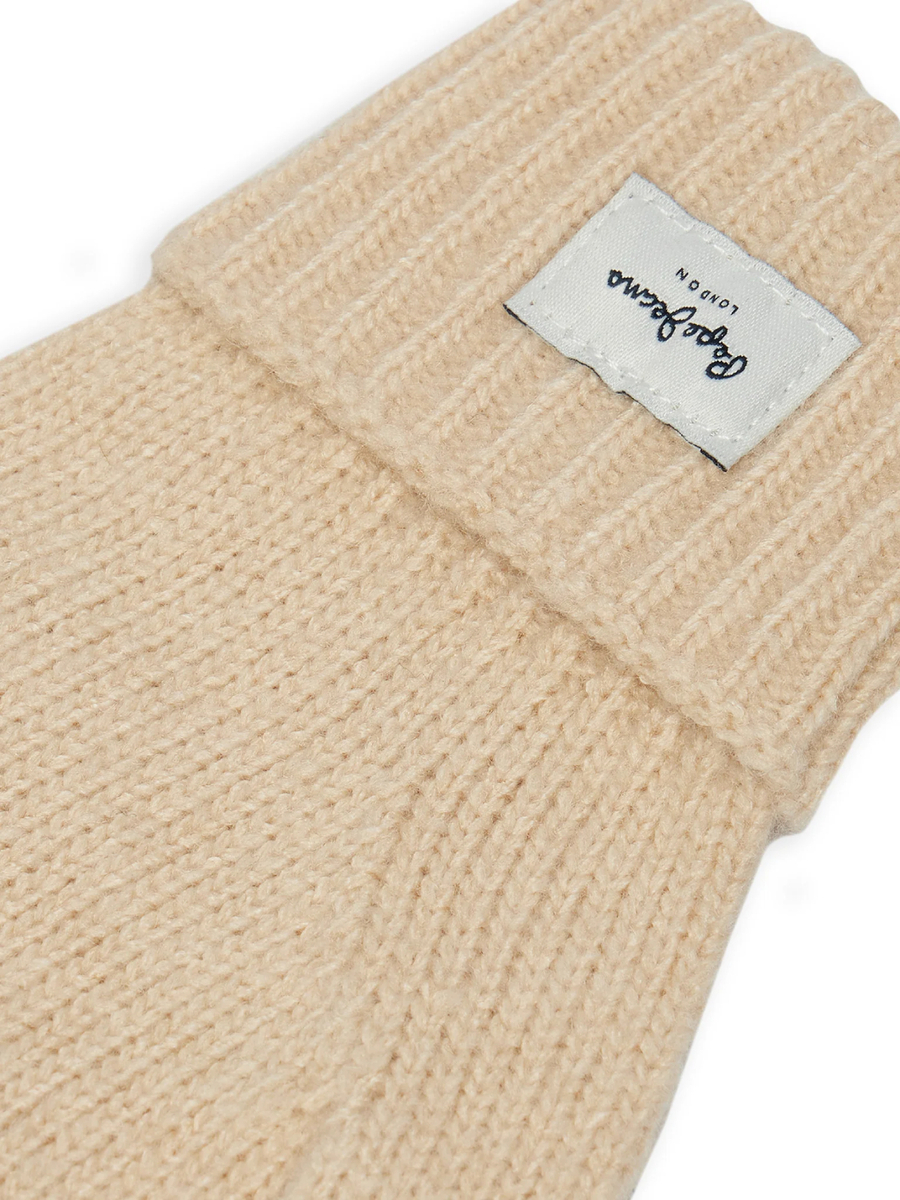 detail Pepe Jeans dámské béžové rukavice