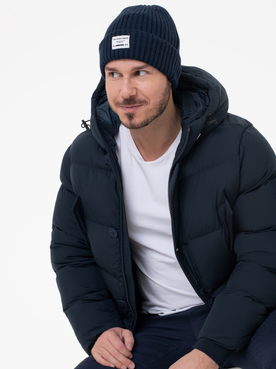 detail Pepe Jeans pánská tmavě modrá čepice