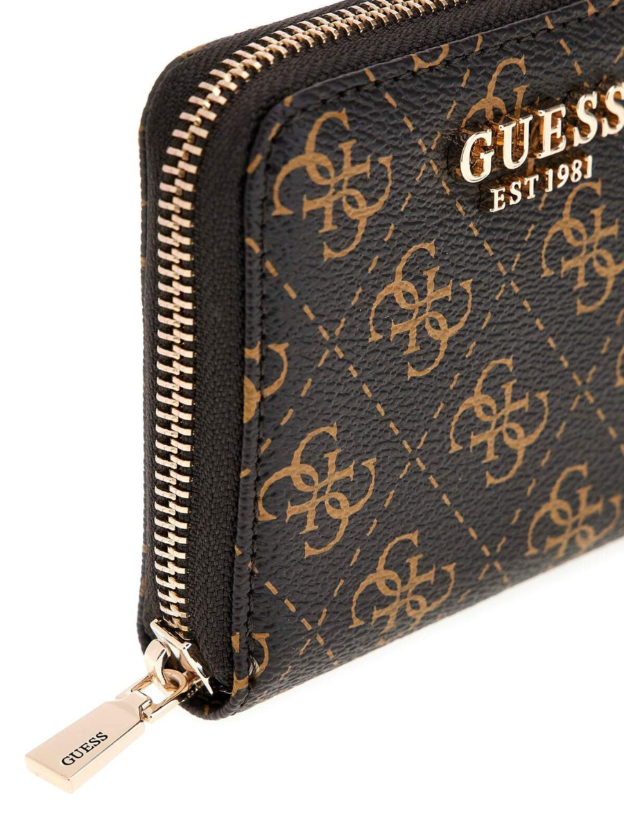 detail Guess dámská hnědá peněženka