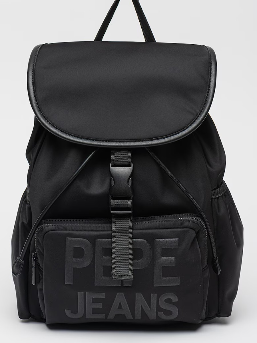 detail Pepe Jeans dámský černý batoh