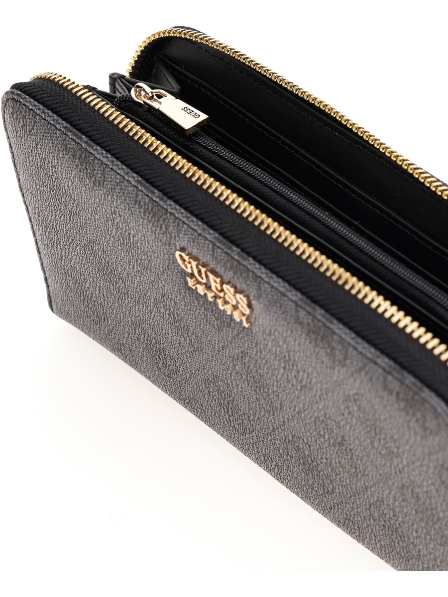 detail Guess dámská šedá peněženka