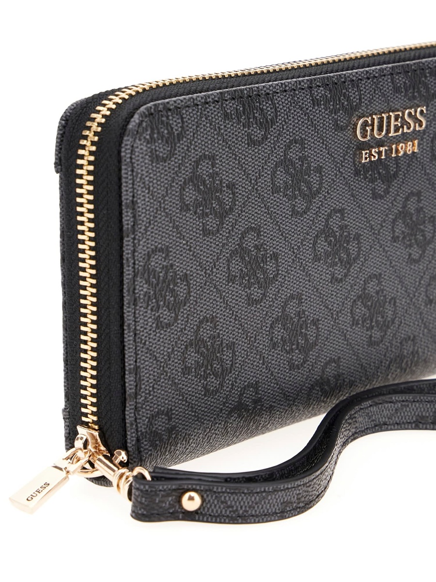 detail Guess dámská šedá peněženka