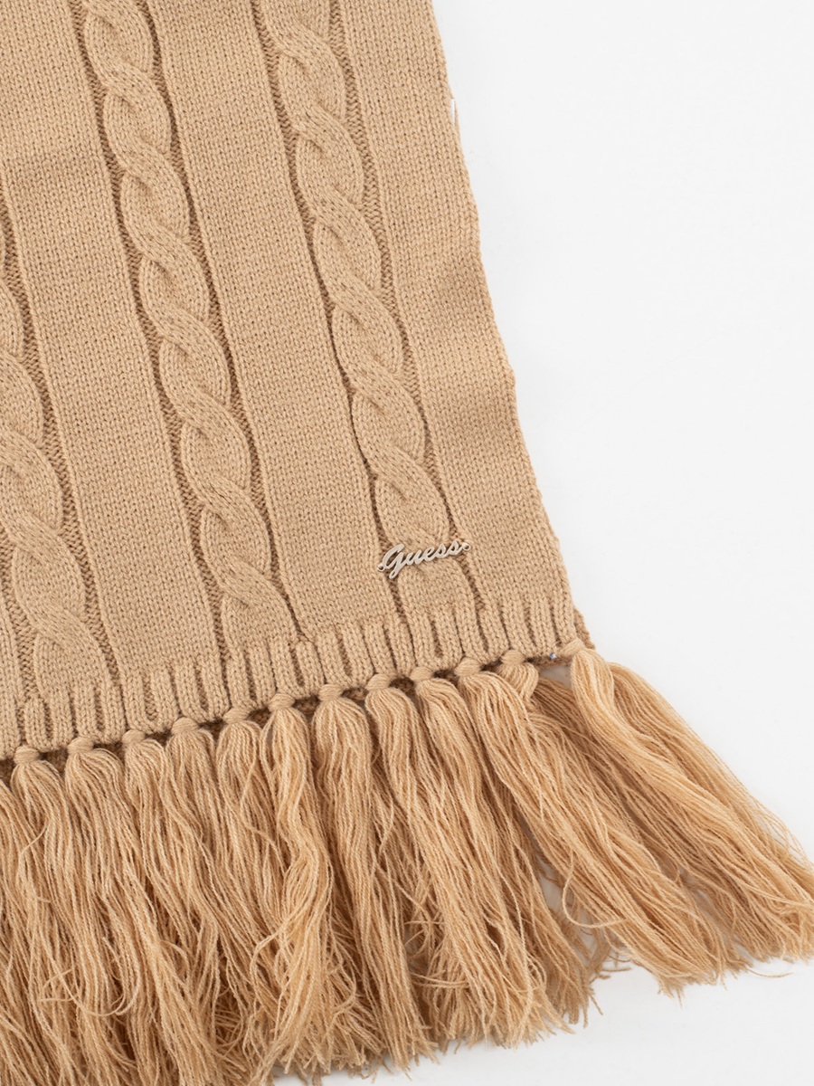 detail Guess dámská hnědá šála