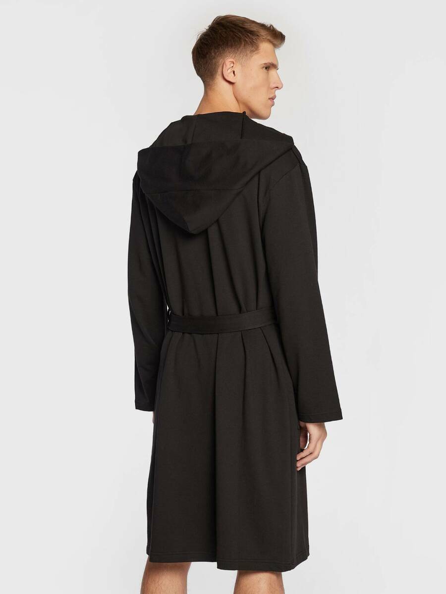 detail Calvin Klein pánský černý župan Robe