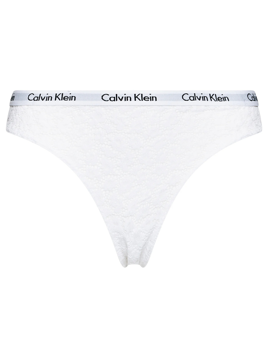 detail Calvin Klein dámské bílé kalhotky