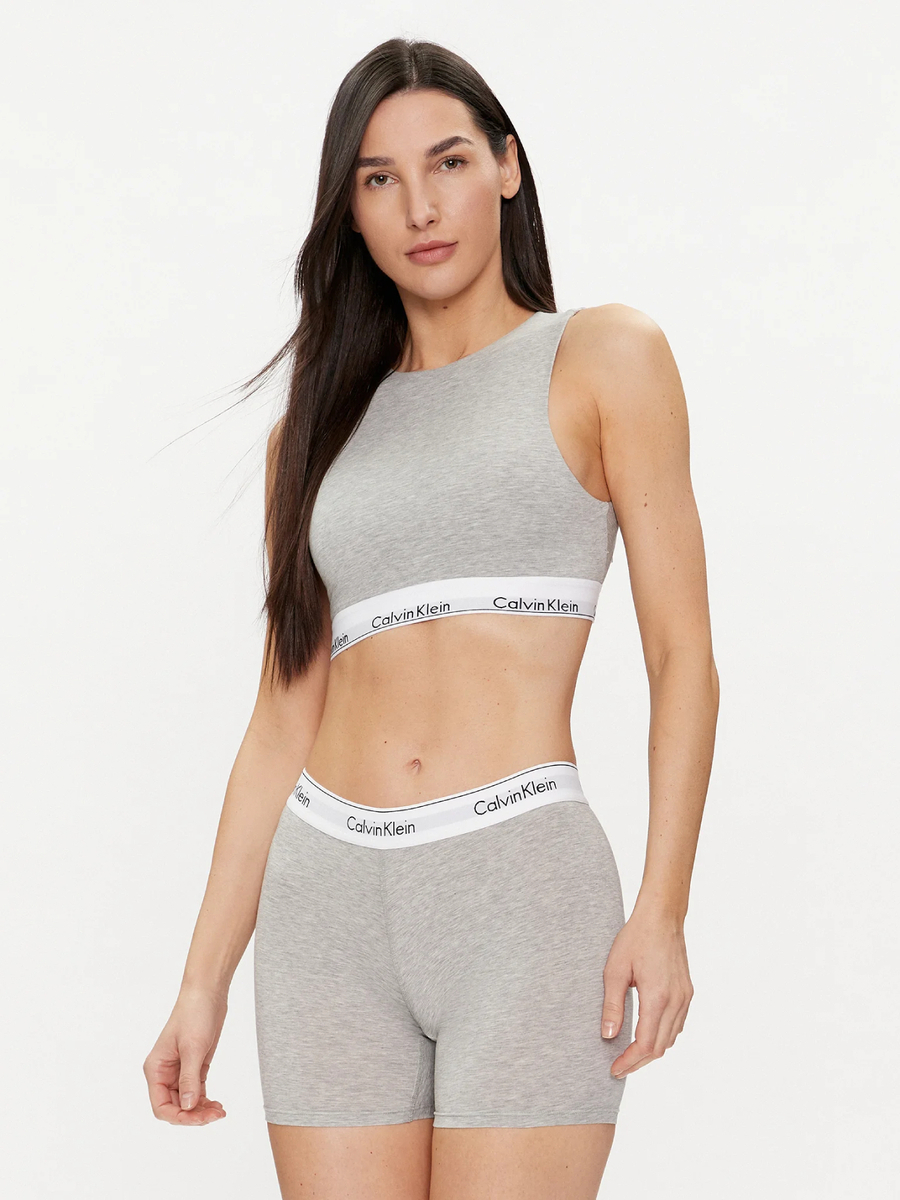 detail Calvin Klein dámská šedá podprsenka