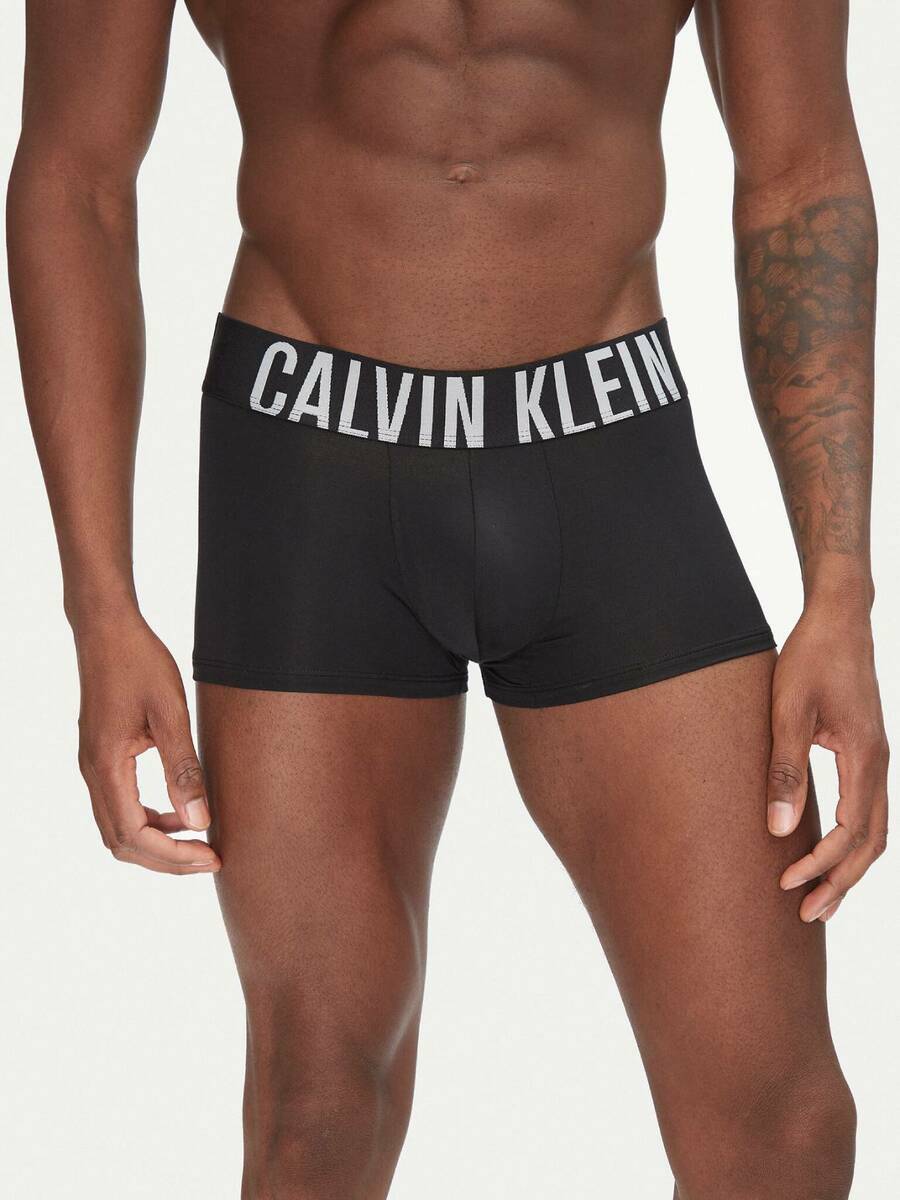 detail Calvin Klein pánské černé boxerky 3 pack