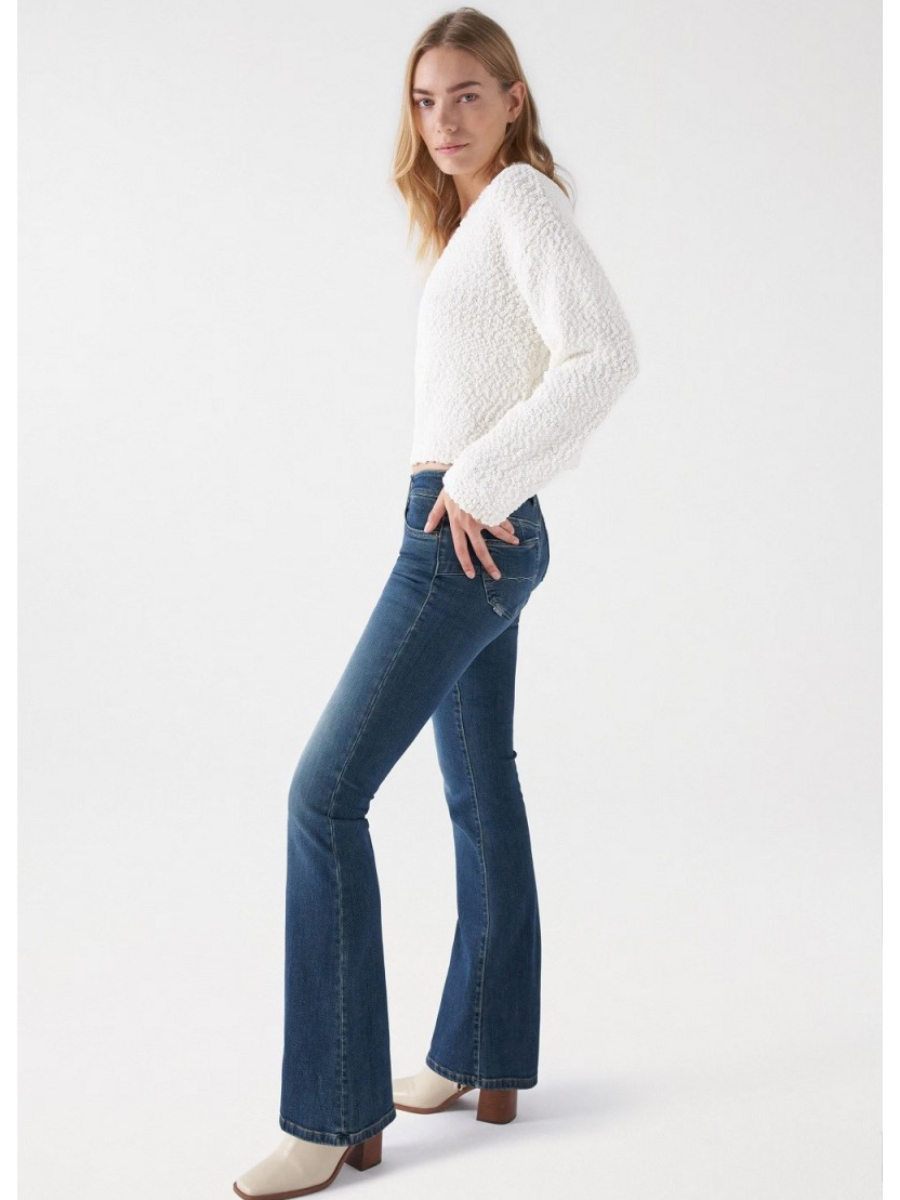 detail Salsa Jeans dámský krémový svetr