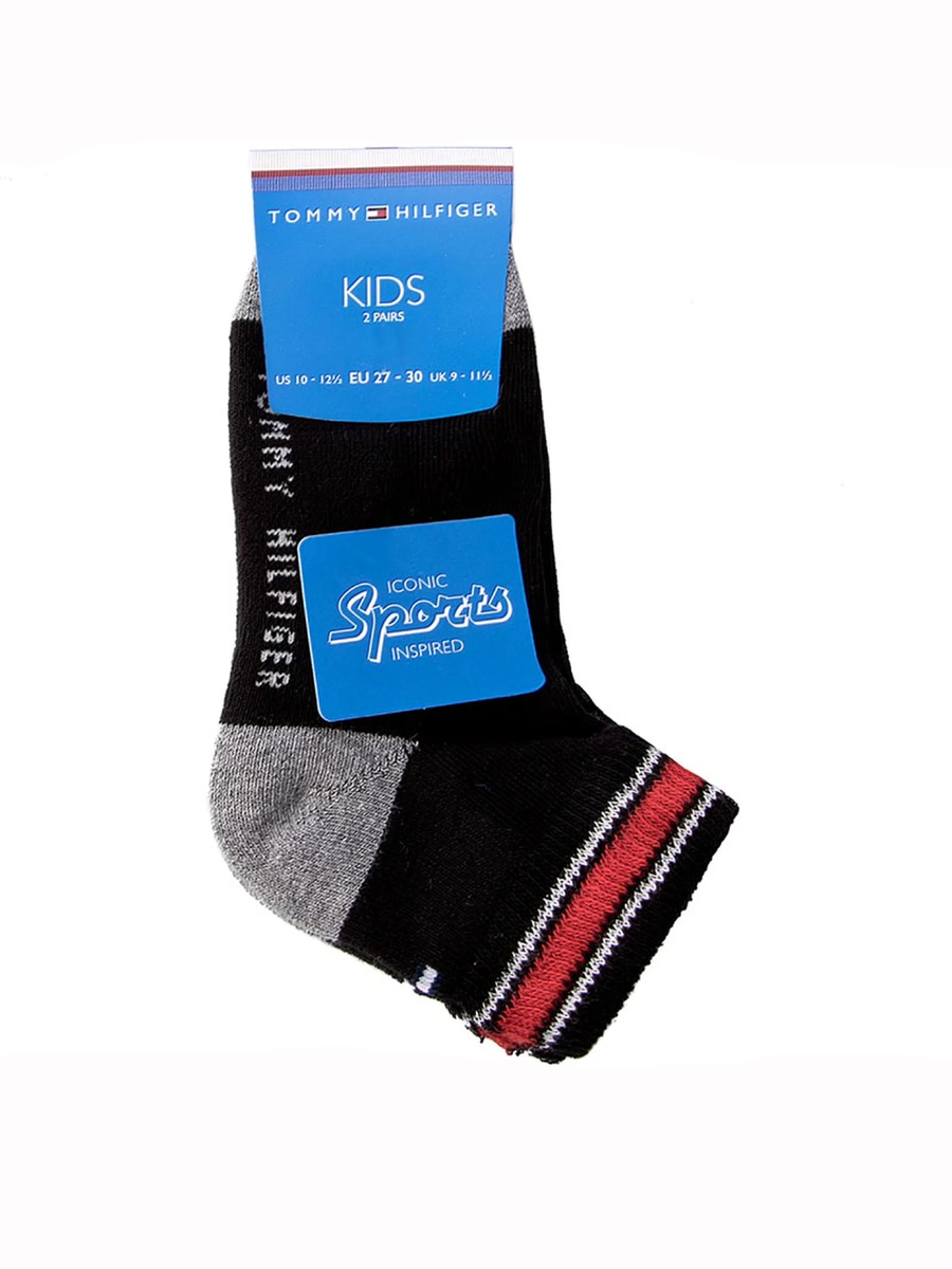 detail Tommy Hilfiger dětské černé ponožky