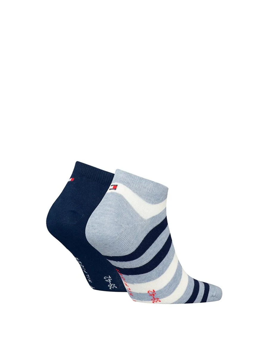 detail Tommy Hilfiger pánské modré ponožky 2pack