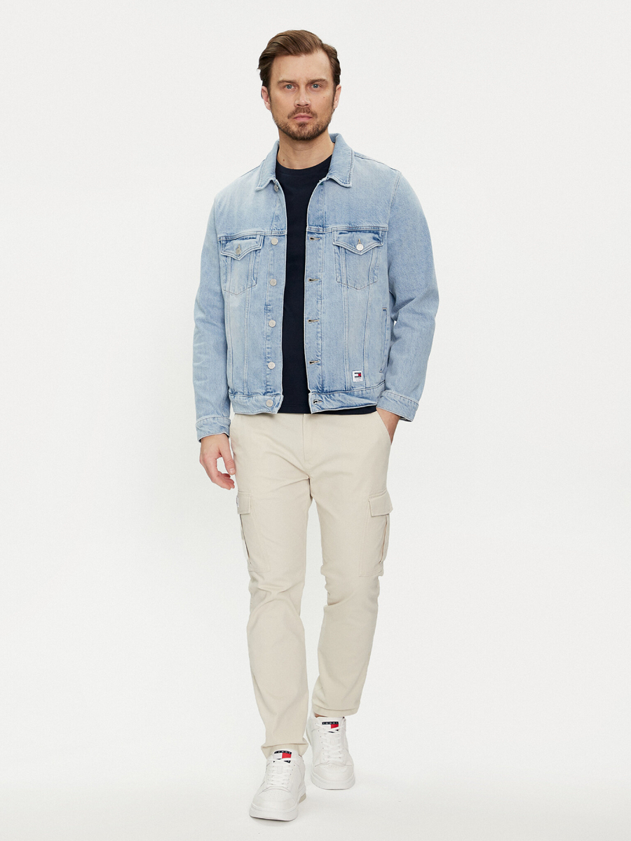 detail Tommy Jeans pánská džínová bunda Ryan