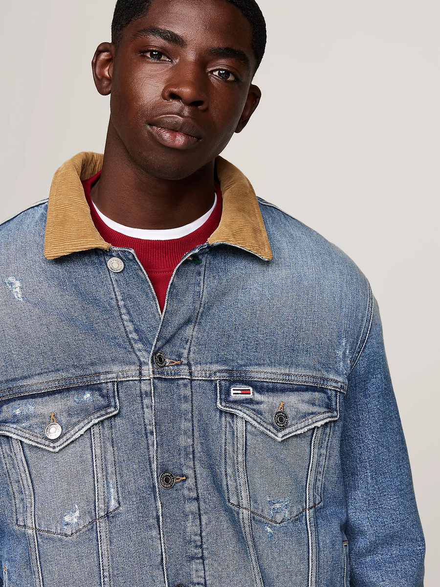 detail Tommy Jeans pánská džínová bunda
