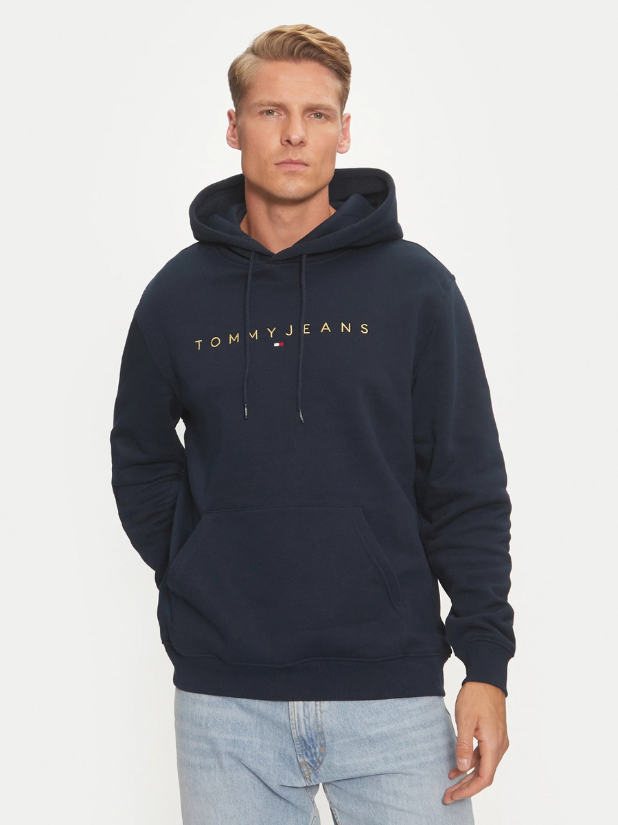 detail Tommy Jeans pánská tmavěmodrá mikina