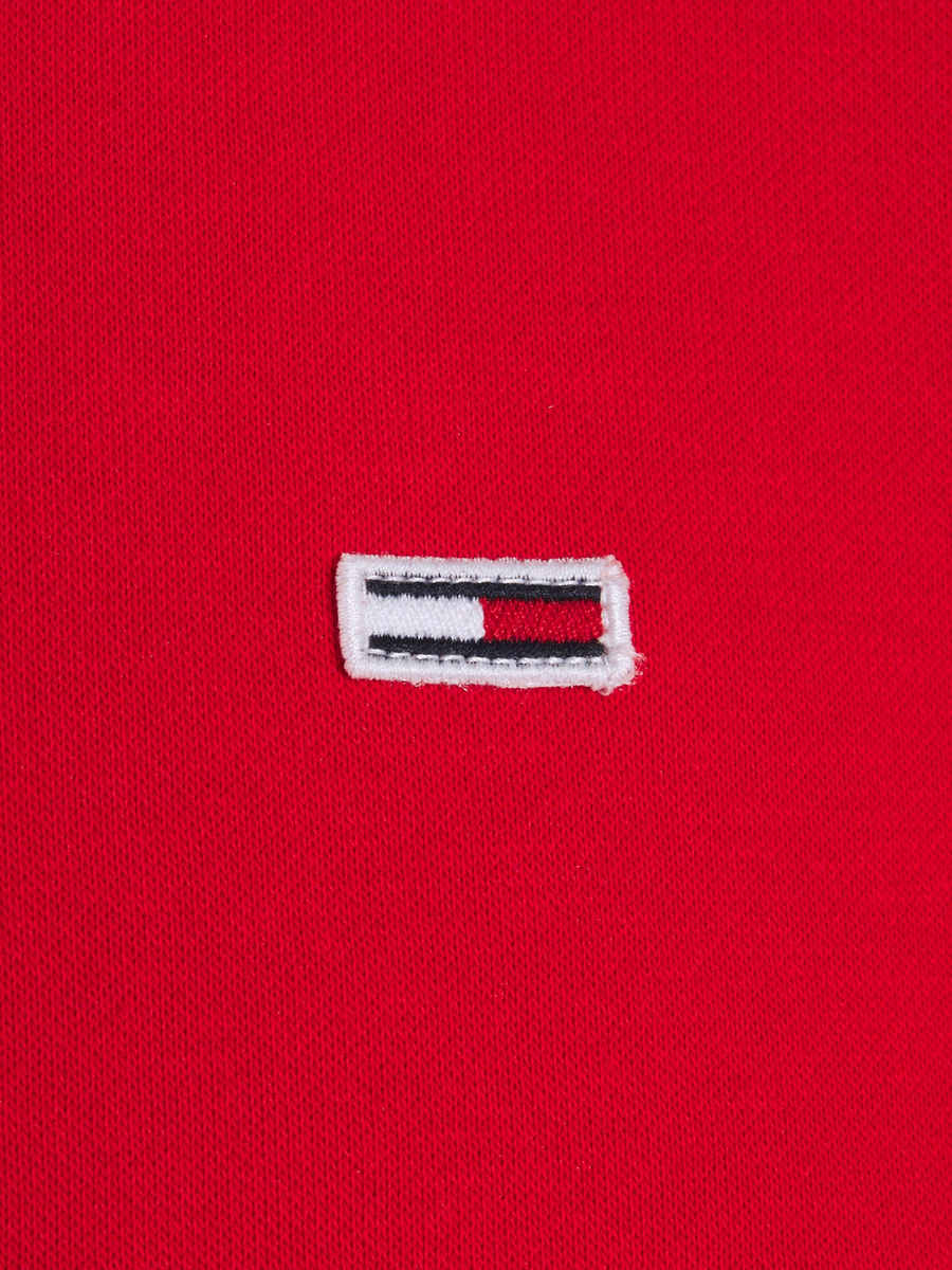 detail Tommy Jeans pánská červená mikina