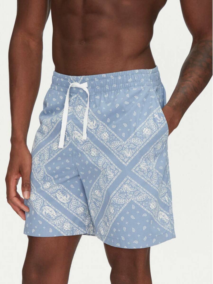 detail Tommy Jeans pánské modré šortky