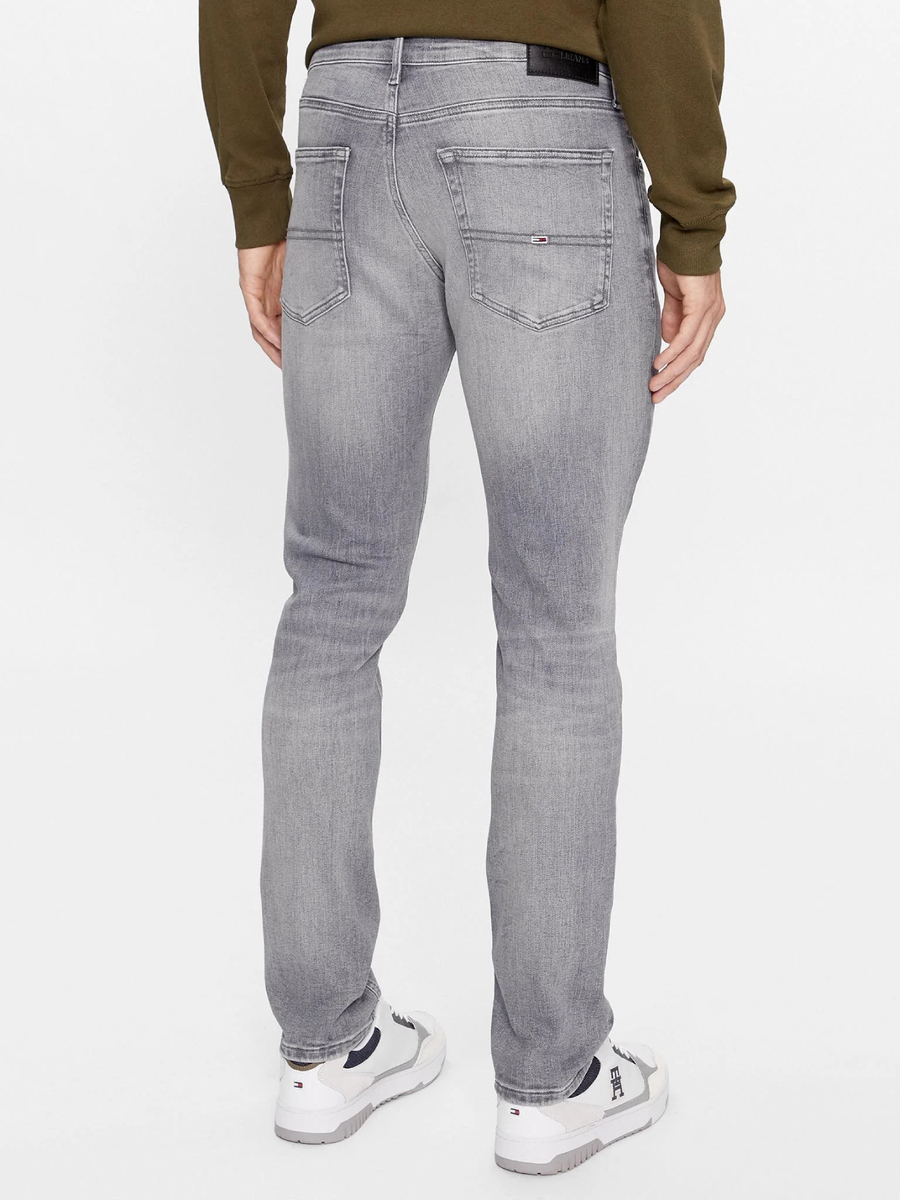detail Tommy Jeans pánské šedé džíny