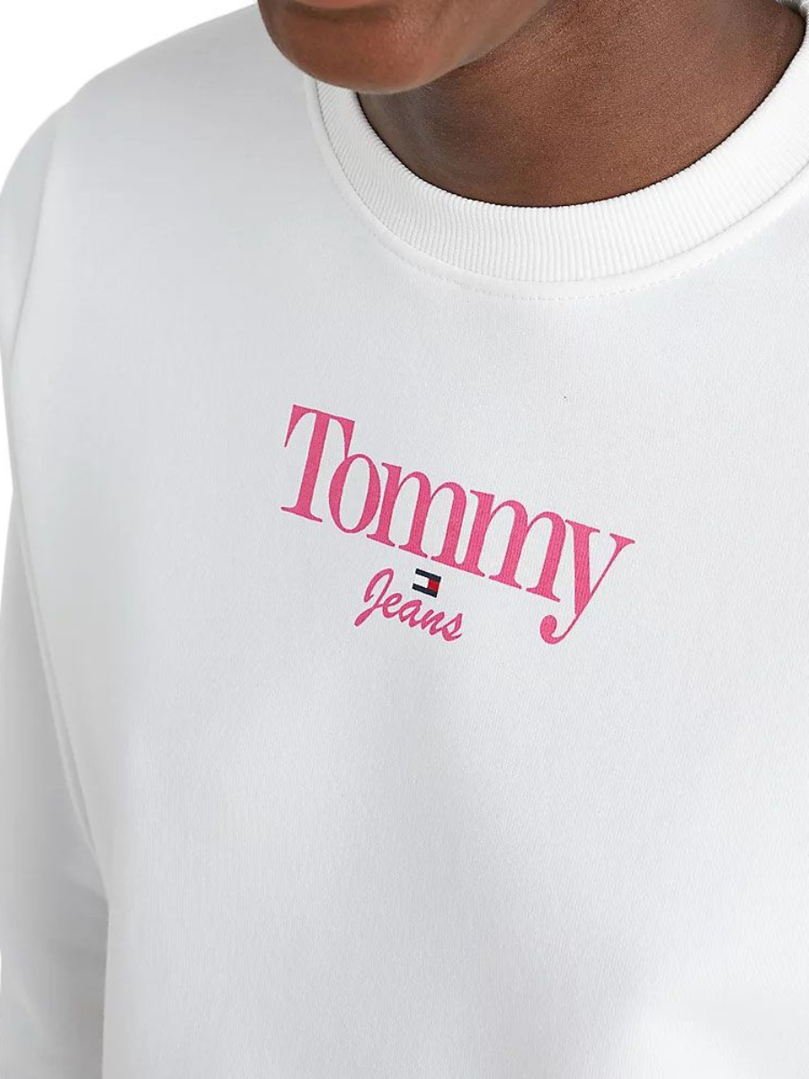 detail   Tommy Jeans dámská bílá mikina