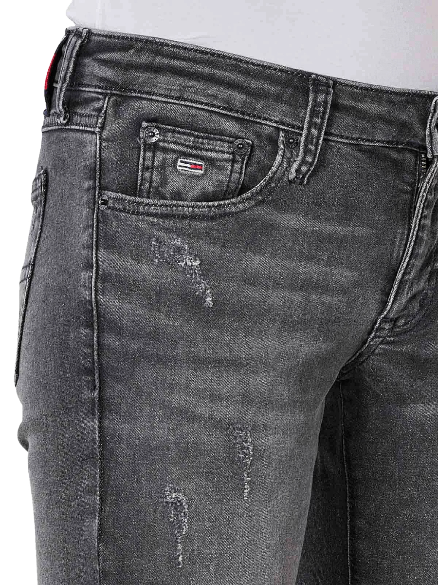 detail Tommy Jeans dámské černé džíny Sophie