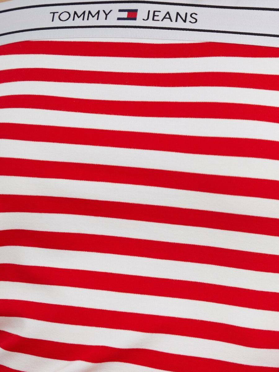detail Tommy Jeans dámské pruhované tričko